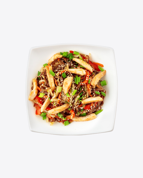 Soba Noodles w/ Chicken & Vegetabels