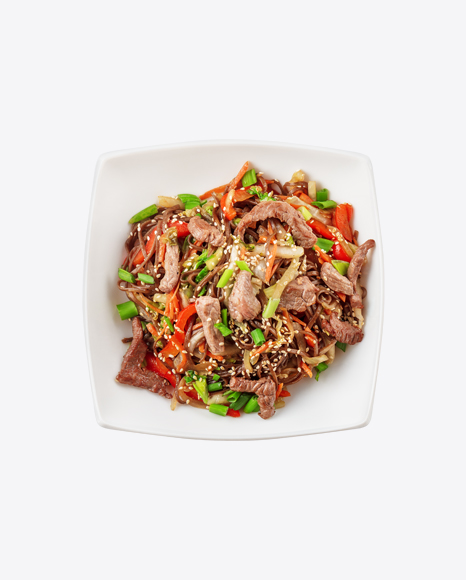 Soba Noodles w/ Meat & Vegetables