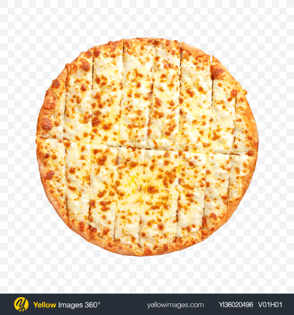 Download Sliced Cheese Pizza Transparent PNG on YELLOW Images