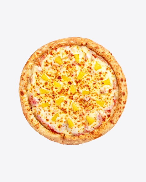 Pizza w/ Pineapple Pieces & Pepperoni