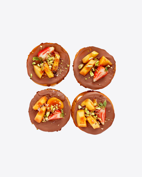 Chocolate Cupcakes w/ Fruits & Nuts