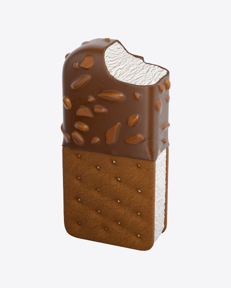 Ice Cream Sandwich in Chocolate Glase
