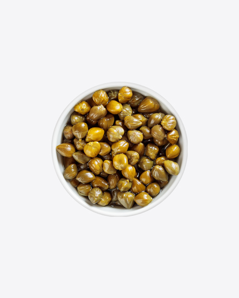 Capers in Ceramic Bowl