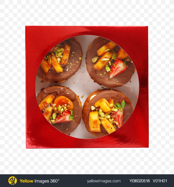Download Chocolate Cupcakes in Giftbox Transparent PNG on YELLOW Images