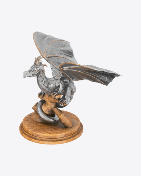 Dragon Statuette PNG
