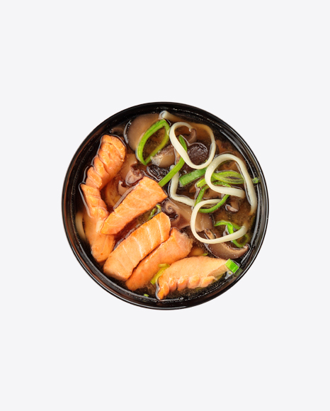 Miso Soup w/ Salmon