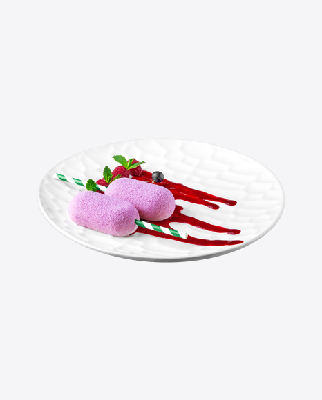 Mousse Dessert with Berry Sauce