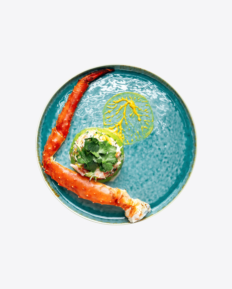 Crab Leg with Salad