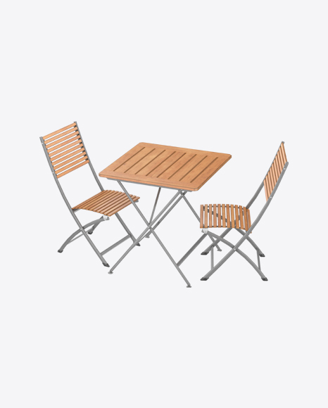 Outdoor Table Chair Set PNG