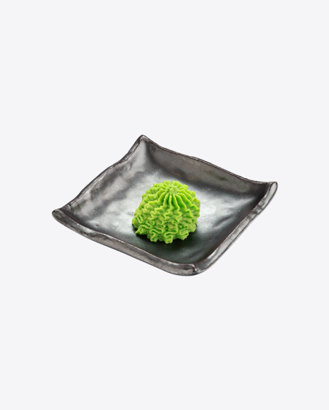 Wasabi Paste in Dip-Bowl PNG