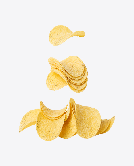 Potato Chips Set PNG