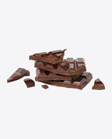 Black Chocolate Stack PNG