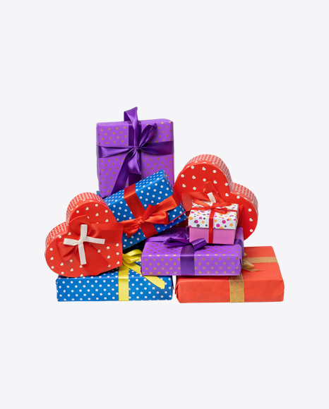 Gift Boxes Set PNG