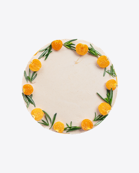 Cream Cake w/ Groundcherries & Rosemary PNG