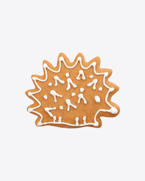 Gingerbread Hedgehog Cookie PNG