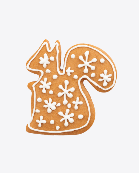 Gingerbread Squirrel Cookie PNG