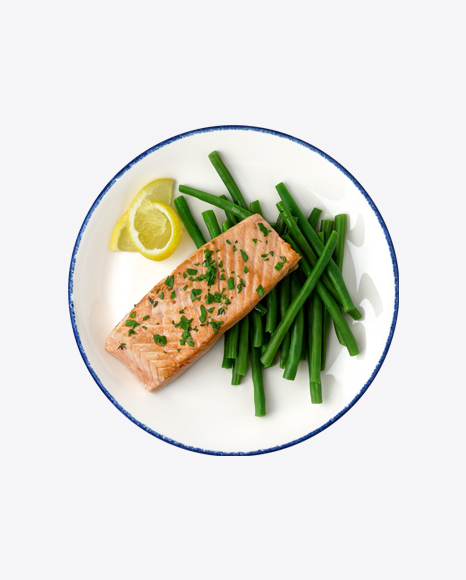 Steamed Salmon w/ Green Beans