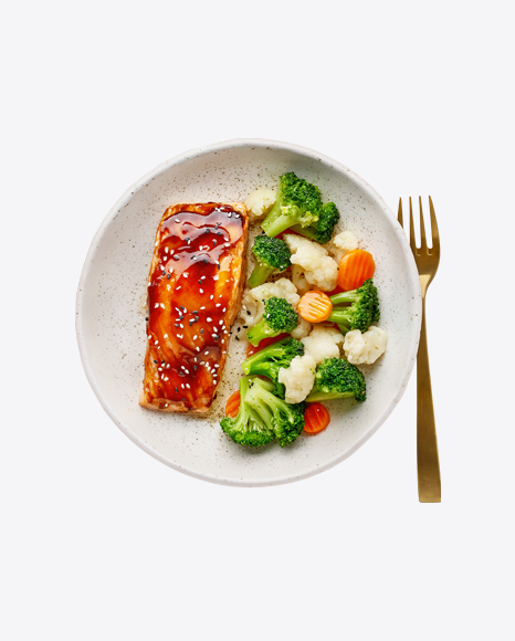 Baked Salmon w/ Vegetables Mix