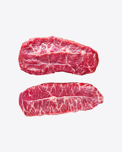 Raw Red Meat Slices