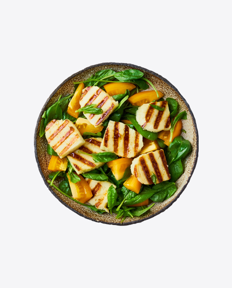 Green Salad w/ Roasted Cheese