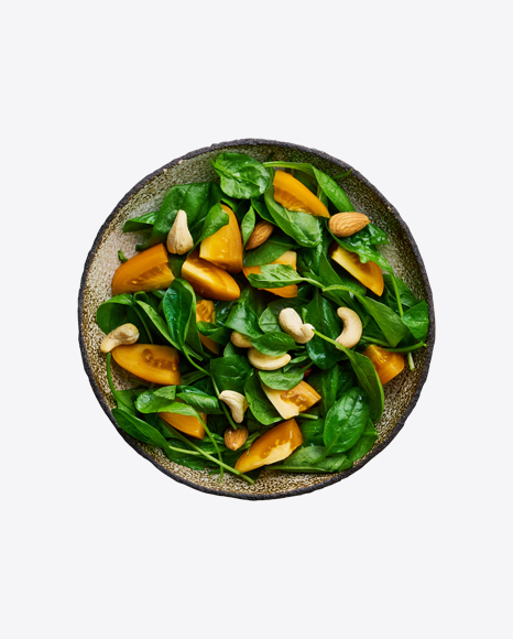 Spinach Salad w/ Tomatoes & Nuts