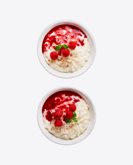 Rice Porridge w/ Raspberry & Jam