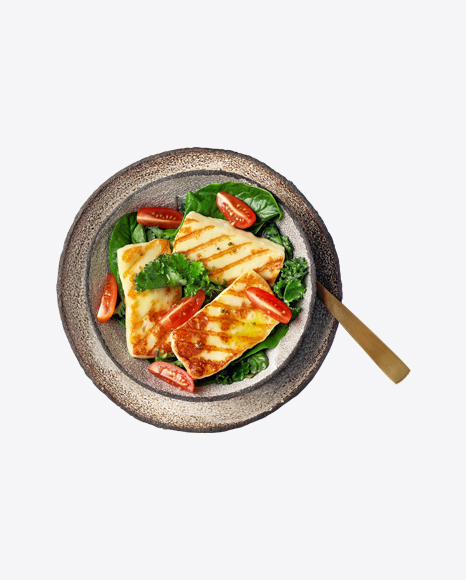 Green Salad w/ Roasted Cheese