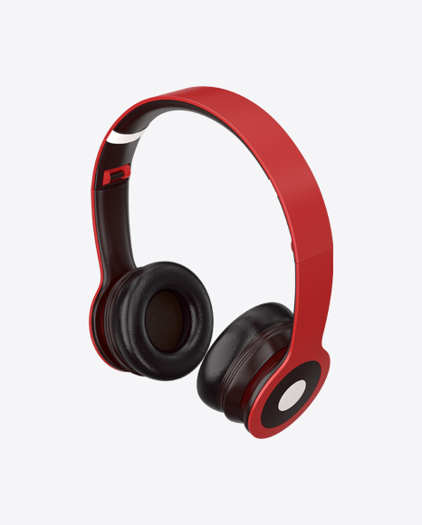 Red Headphones PNG
