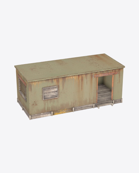 Metal Container House PNG