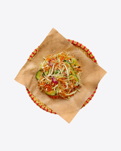 Cabbage Salad w/ Carrot & Cucumber PNG
