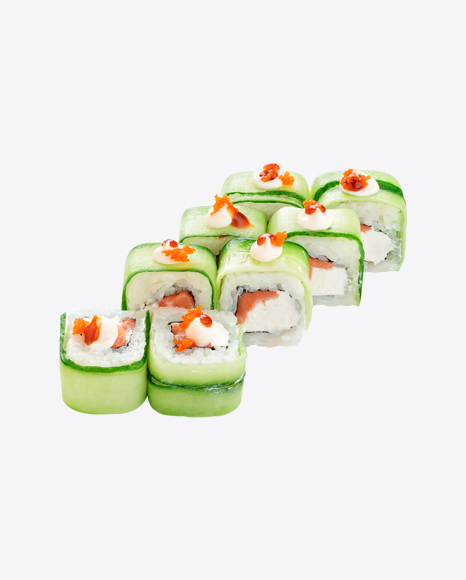 Salmon Rolls in Cucumber Slices