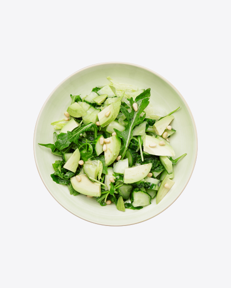 Green Salad w/ Avocado & Cucumber PNG