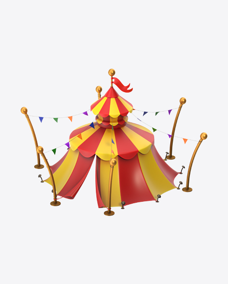 Stylized Circus Tent