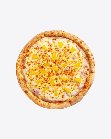 Pizza w/ Pineapple Slices