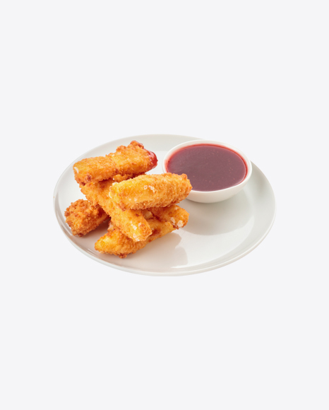 Fried Cheese w/ Berry Sauce