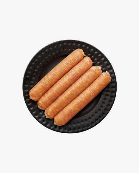 Meat Sausages on Plate