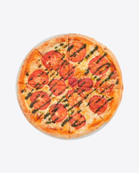 Pizza w/ Tomatoes & Pesto
