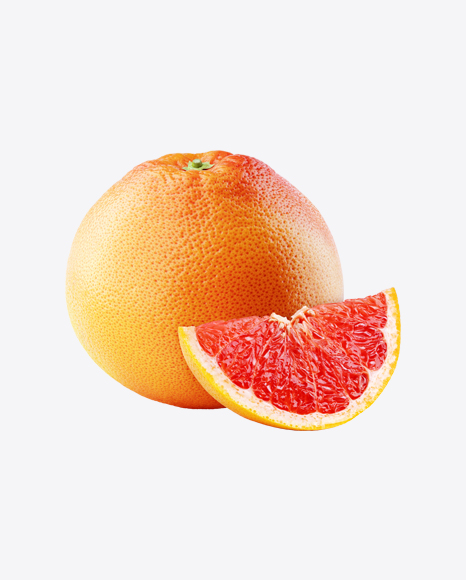 Grapefruit with Slice PNG