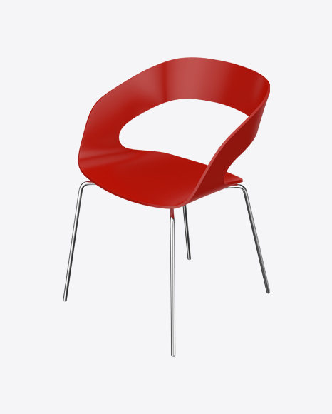 Red Plastic Chair PNG
