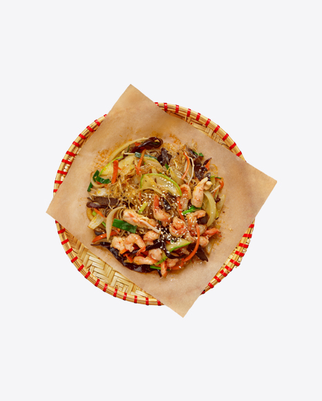 Glass Noodles Wok w/ Shrimps