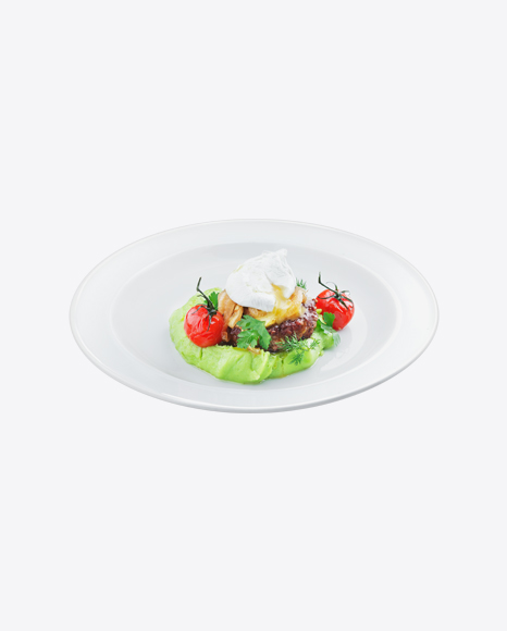 Beefsteak w/ Green Puree & Steamed Vegetables