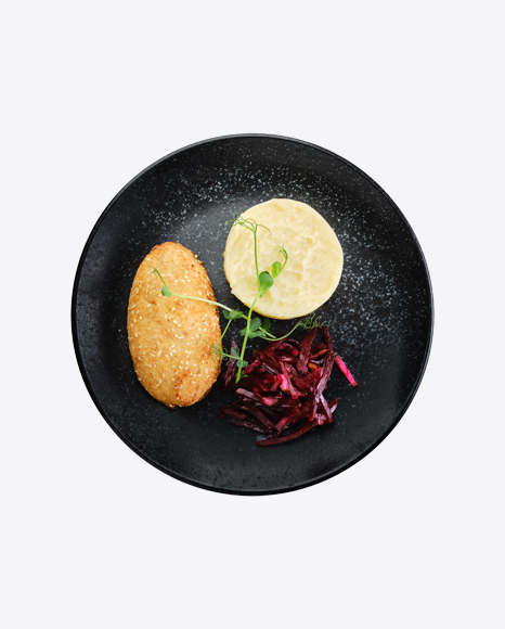 Kiev Cutlet w/ Mashed Potato & Pickled Beetroot