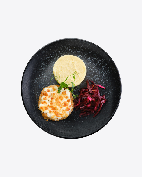 Kiev cutlet w/ Mashed Potato & Pickled Beetroot