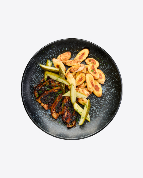 Roasted Pork Belly Slices w/ Gnocchi