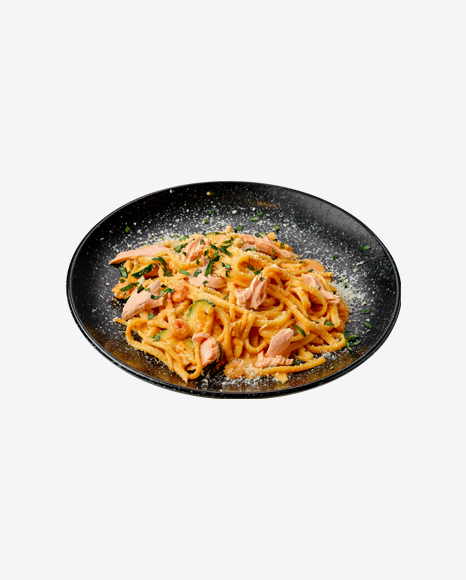 Pasta w/ Salmon, Zucchini & Grated Parmesan