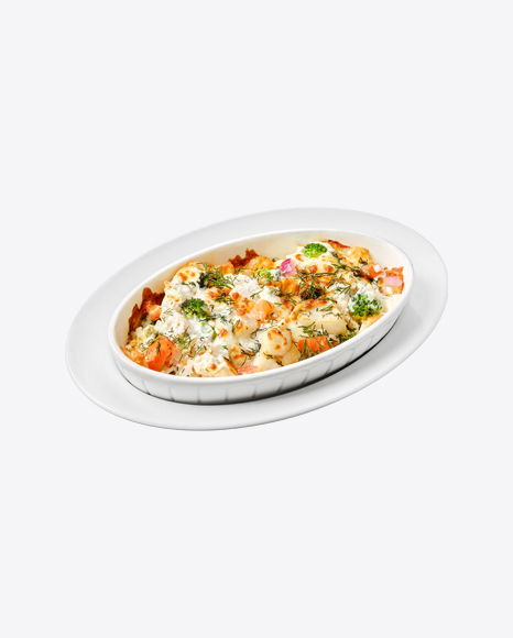Baked Potato & Ham w/ Cheese & Vegetables