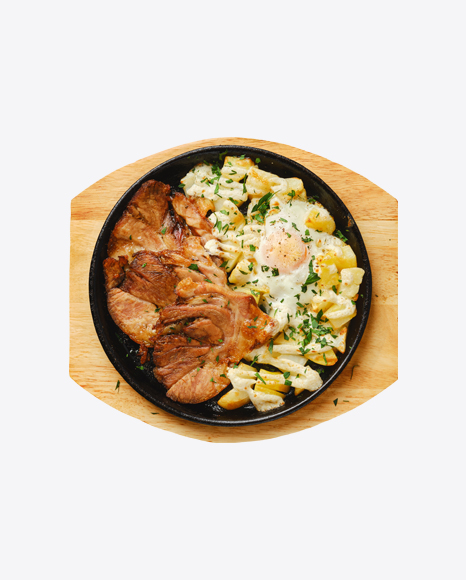 Fried Pork w/ Potato & Egg