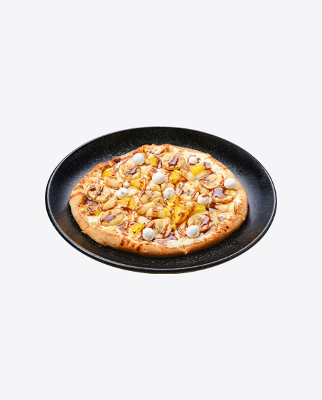 Sweet Pie w/ Banana, Orange, Cranberry & Caramel Syrup