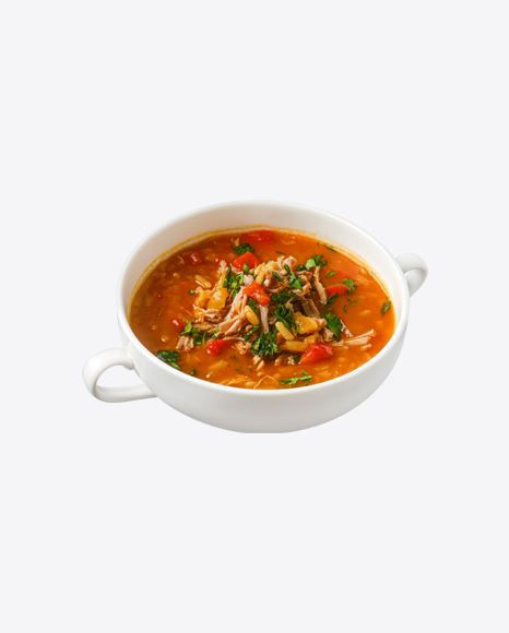 Spicy Beef Soup w/ Tomato & Bell Pepper
