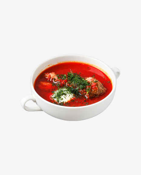 Hot Tomato Soup w/ Beef Rib